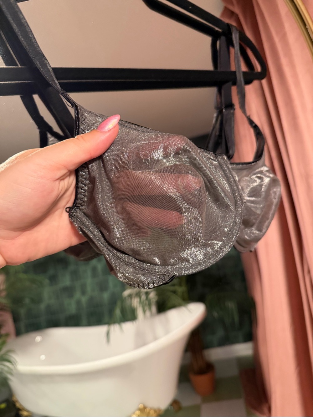 Shimmery Silver Underwire Bra - Women Intimates & Sleepwear - Picture 2 of 4